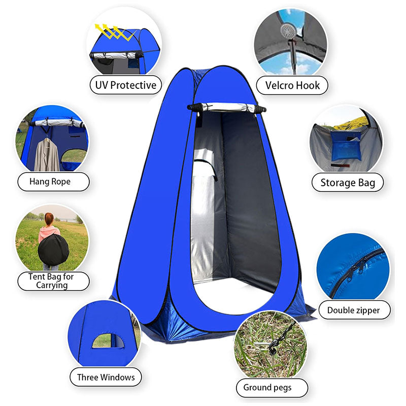 Portable outdoor camping tent: Single person