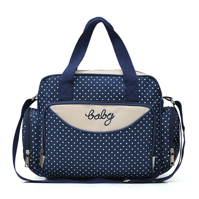 5 pieces multifunctional large capacity mother diaper bag for babies
