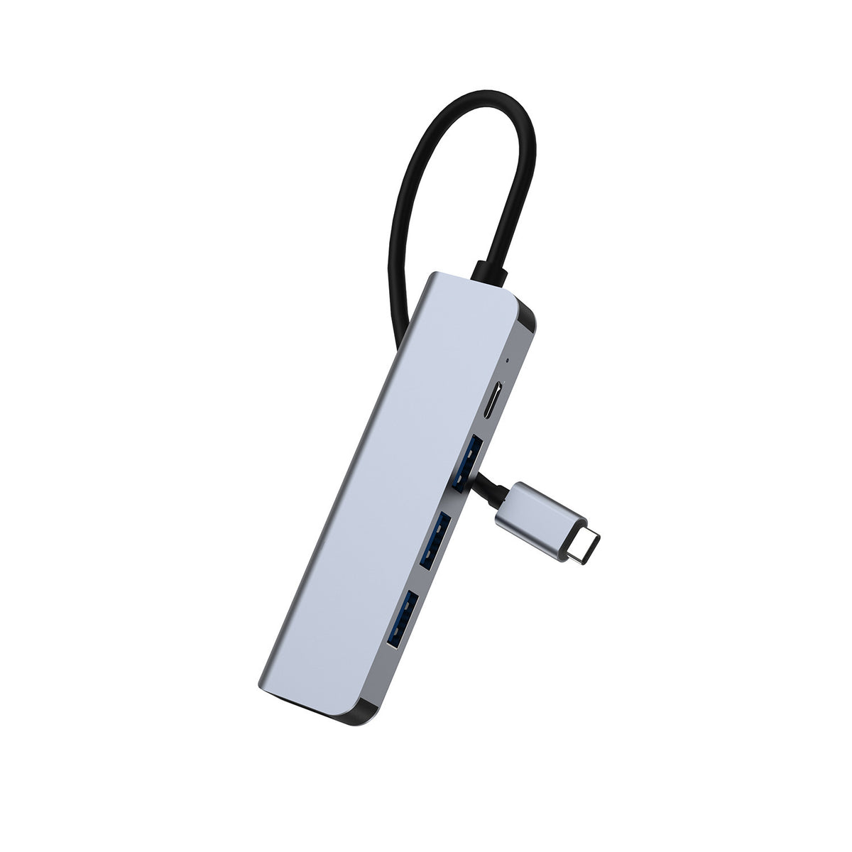 Type-C hub with HDMI cable for high-definition display