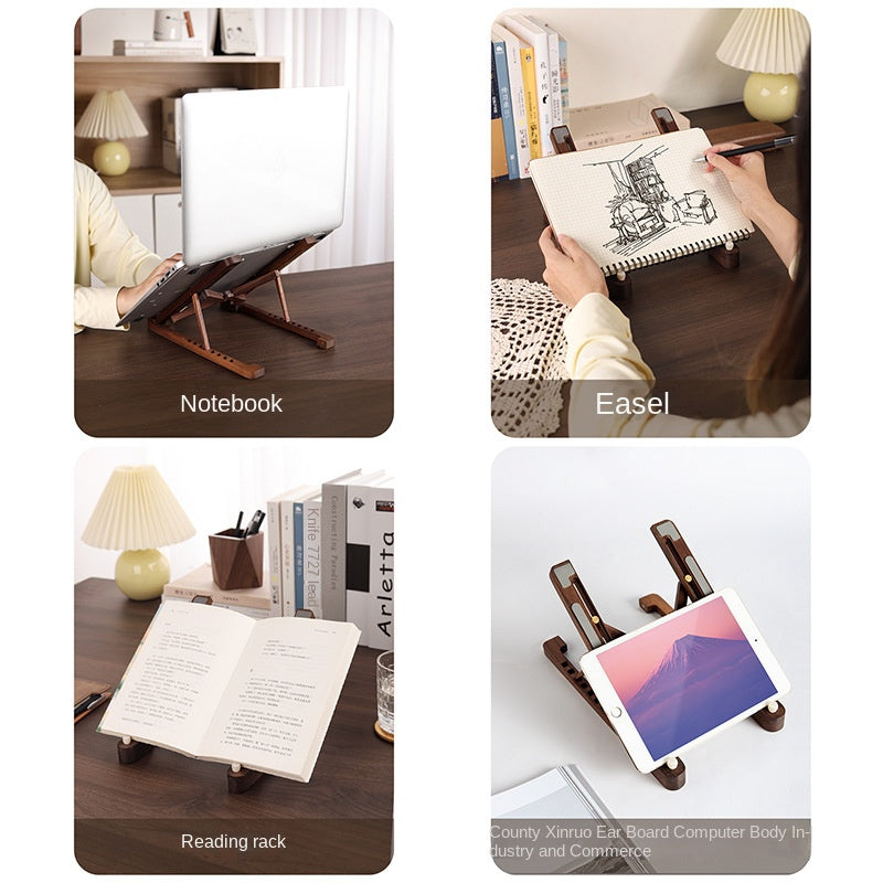 Wooden laptop stand