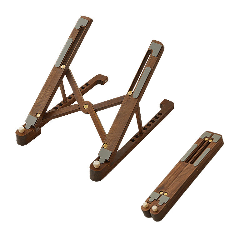 Wooden laptop stand