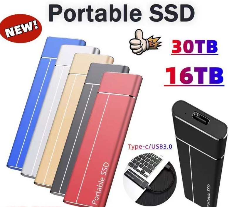 External upgrade 500G-128TB portable SSD