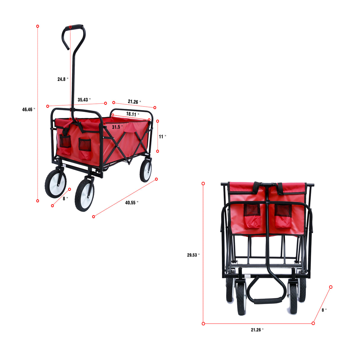 Folding Wagon (Red)