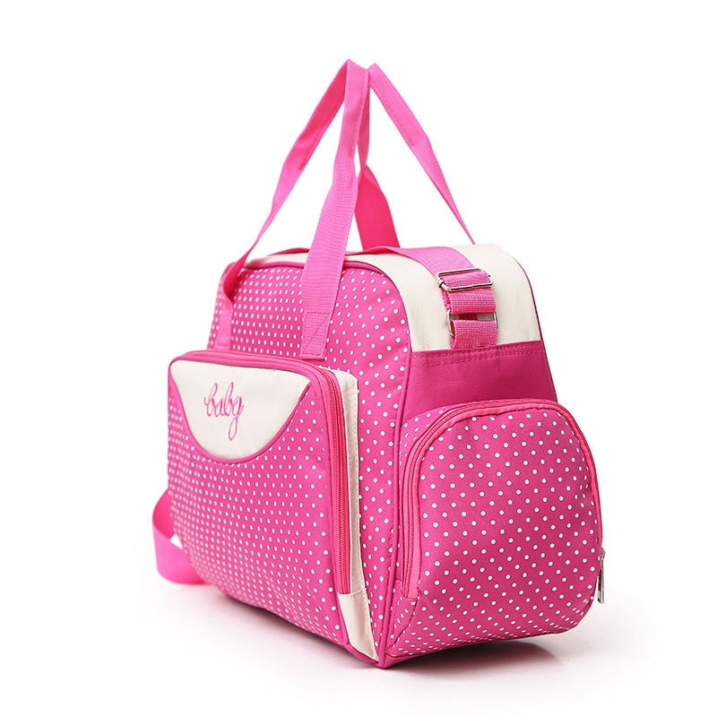 5 pieces multifunctional large capacity mother diaper bag for babies