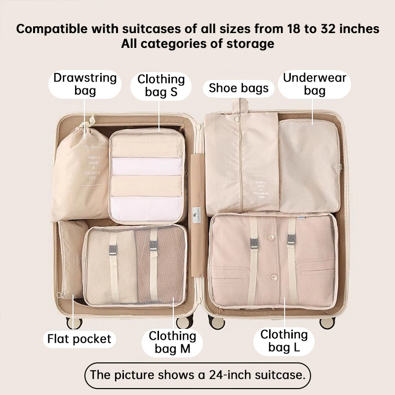 7Pcs travel packing cubes