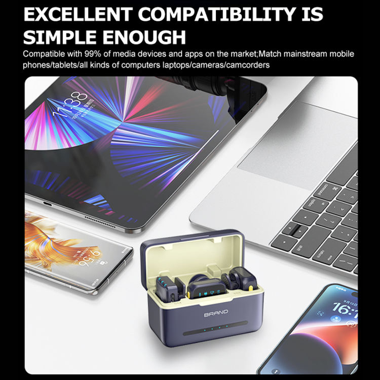 One to two wireless lavalier microphone
