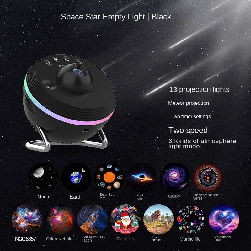 Dynamic galaxy projection lamp