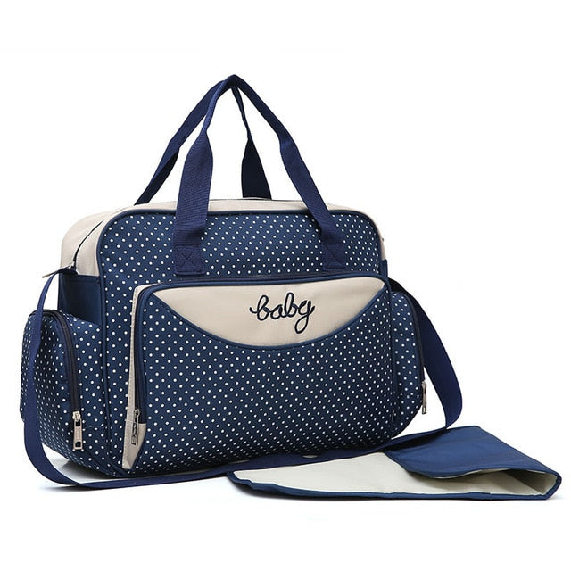 5 pieces multifunctional large capacity mother diaper bag for babies
