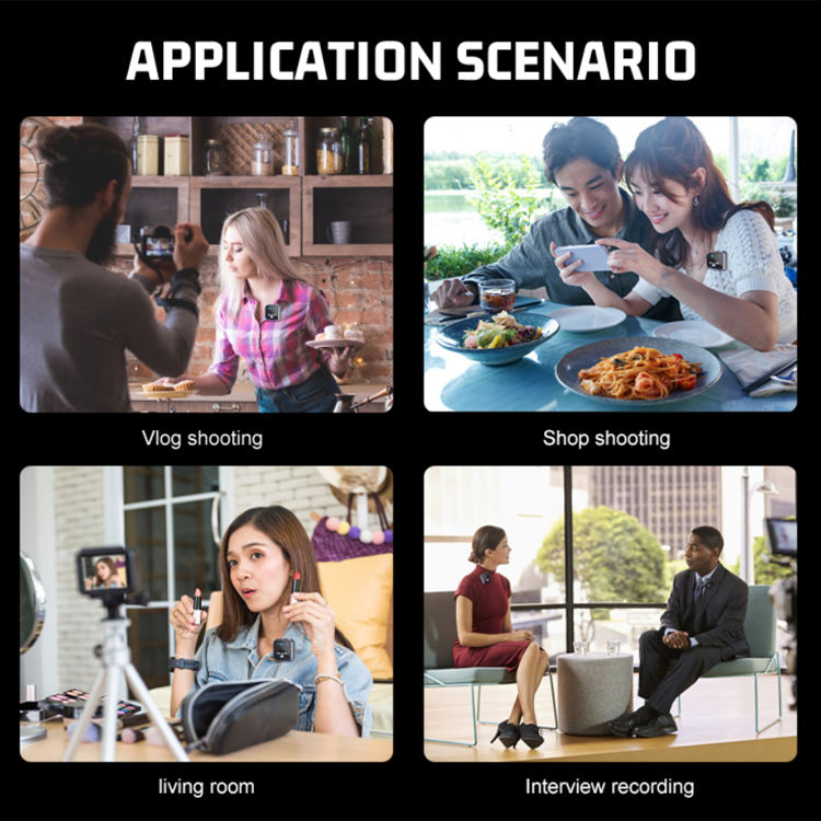 One to two wireless lavalier microphone