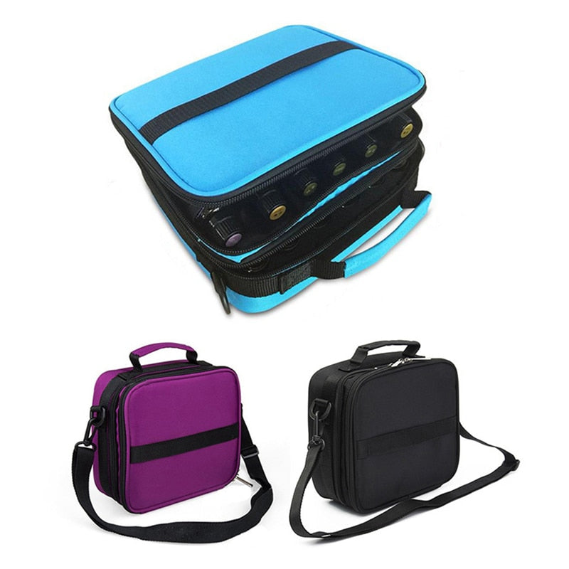 42 Bottles Essential Oil Carrying Case Make Up Storage Bag