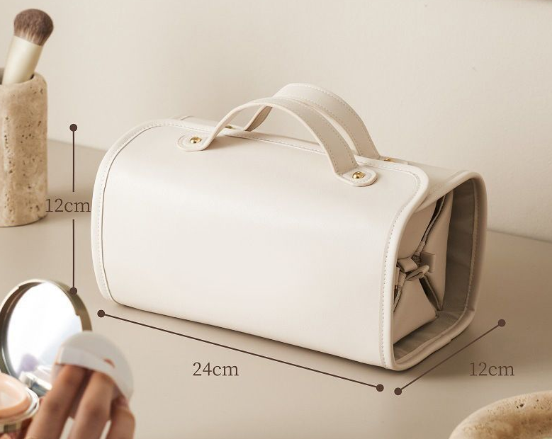 Folding makeup bag with large capacity