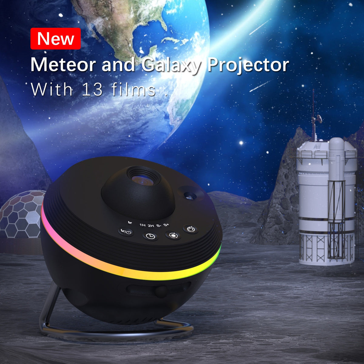 Dynamic galaxy projection lamp