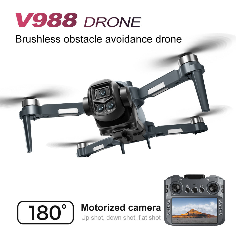 Drone with triple cameras