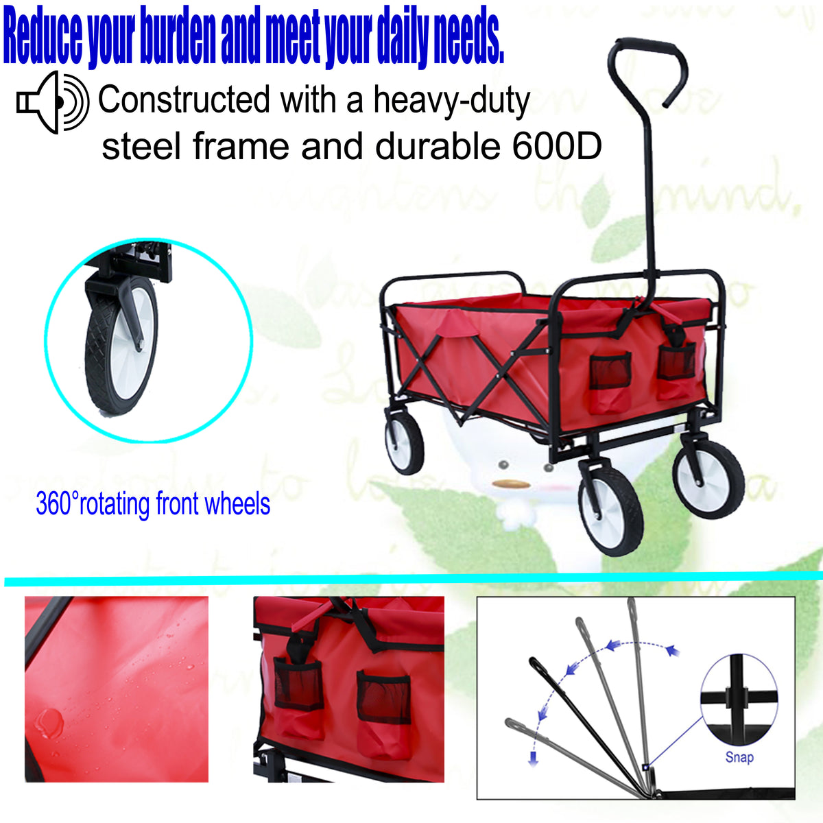 Folding Wagon (Red)